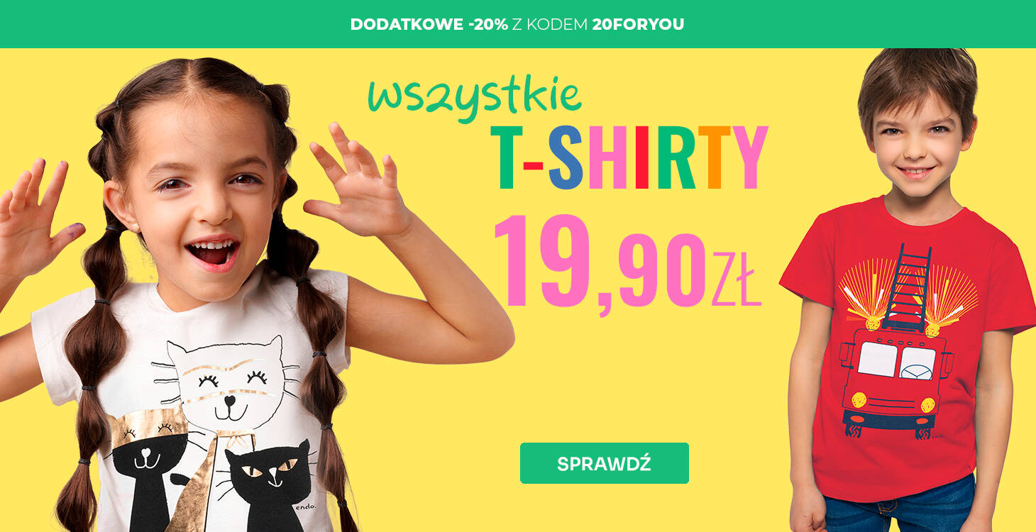 19,90 wszystkie t-shirty dla dzieci
