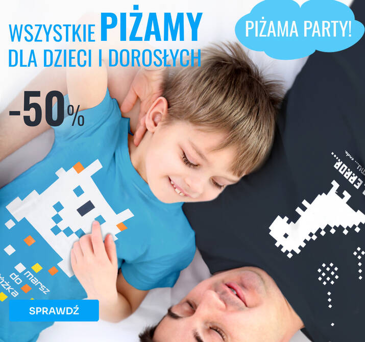 -50% wszytskie piżamy dla dziec i i dorosłych