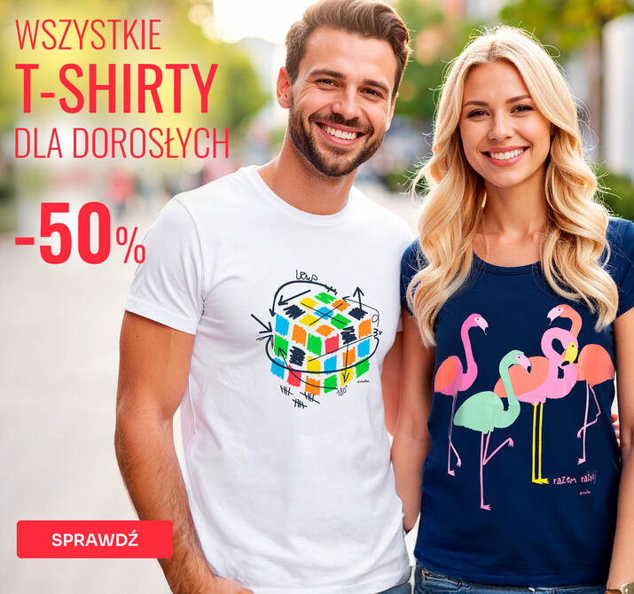 t-shirty dla dorosłego -50%