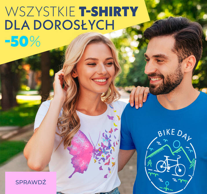 t-shirty dla dorosłego -50%