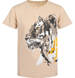 Endo - T-shirt z krótkim rękawem dla chłopca, z tygrysem, beżowy 3-8 lat C17G052_2,1