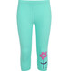 Endo - Legginsy 3/4 dla dziewczynki, z kwiatkiem, zielone 9-13 lat D17K501_1,1