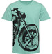 Endo - Męski t-shirt z krótkim rękawem, z motocyklem, zielony Q17G003_1,1