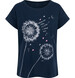Endo - Damski t-shirt z krótkim rękawem, z dmuchawcami, granatowy Y17G028_1,1
