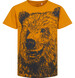 Endo - T-shirt z krótkim rękawem dla chłopca, z niedźwiedziem, pomarańczowy 9-13 lat C16G550_2,1