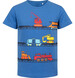 Endo - T-shirt z krótkim rękawem dla chłopca, z pojazdami, niebieski 3-8 lat C17G038_1,1