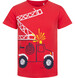 Endo - T-shirt z krótkim rękawem dla chłopca, z wozem strażackim, czerwony 3-8 lat C17G041_1,1