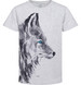 Endo - T-shirt z krótkim rękawem dla chłopca, z wilkiem, szary 9-13 lat C17G556_1,1