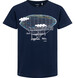Endo - T-shirt z krótkim rękawem dla chłopca, z zeppelinem, granatowy 9-13 lat C17G564_1,1