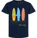 Endo - T-shirt z krótkim rękawem dla chłopca, z motywem surffingowym, granatowy 9-13 lat C17G568_1,1
