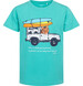 Endo - T-shirt z krótkim rękawem dla chłopca, z autem terenowym, zielony 9-13 lat C17G572_1,1