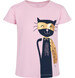 Endo - T-shirt z krótkim rękawem dla dziewczynki, z kotem, różowy 3-8 lat D17G052_1,1