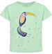 Endo - T-shirt z krótkim rękawem dla dziewczynki, z tukanem, zielony 3-8 lat D17G058_1,1