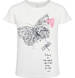 Endo - T-shirt z krótkim rękawem dla dziewczynki, z motylem i ważką, biały, 9-13 lat D17G549_1,1