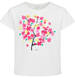 Endo - T-shirt z krótkim rękawem dla dziewczynki, z kwiatkami, biały 9-13 lat D17G554_1,1