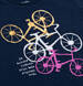 Endo - T-shirt z krótkim rękawem dla dziewczynki, z motywem rowerowym, granatowy 9-13 lat D17G570_1,2
