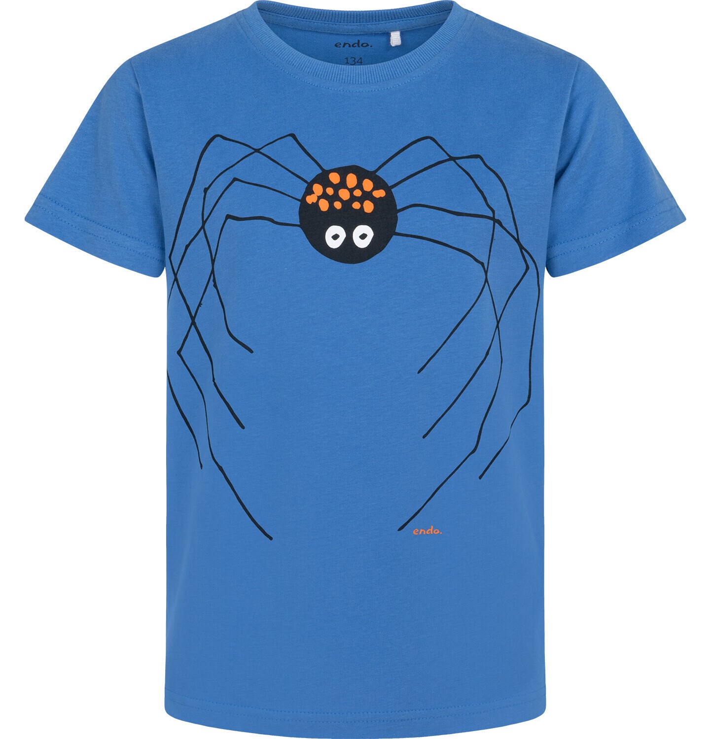 Endo - T-shirt z krótkim rękawem dla chłopca, z pająkiem, niebieski 9-13 lat C17G527_1